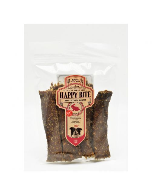 Happy Bite Strips - Hondensnacks - Konijn 100 g