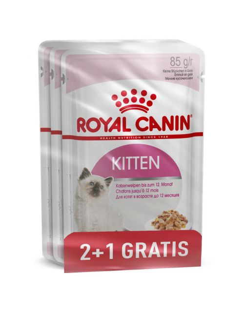 Royal Canin Kitten In Gravy 2+1 - Kitten-Kattenvoer - 263 g