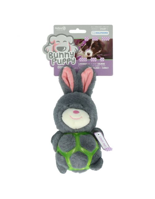 Bunny Puppy Puppy Strappy - Hondenspeelgoed - 26x13x7 cm Grijs Roze