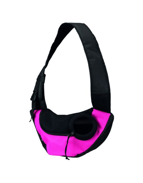 Trixie Buikdrager Sling - Hondendraagtas - 50x25x18 cm Roze Zwart