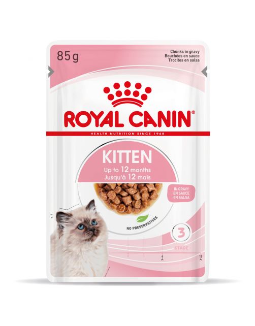 Royal Canin Kitten - In Gravy - Kitten-Kattenvoer - 12x85 g