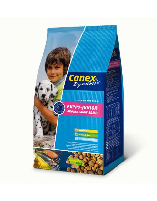 Canex Puppy-Junior Brocks Large Breed - Hondenvoer - Kip Rijst 12.5 kg