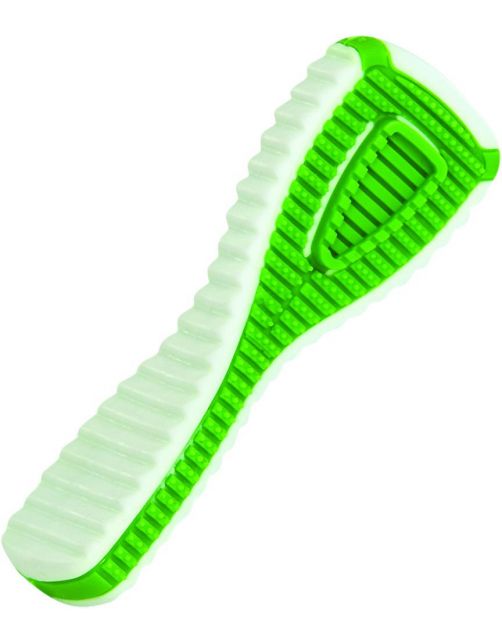 Petstages Finity Dental Chew Toothbrush Wit&Groen - Hondenspeelgoed - Large