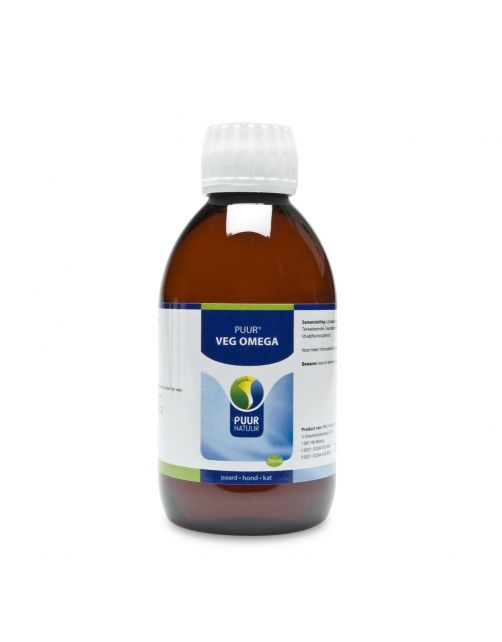 Puur Natuur Veg Omega - Voedingssupplement - Huid - Vacht - 250 ml