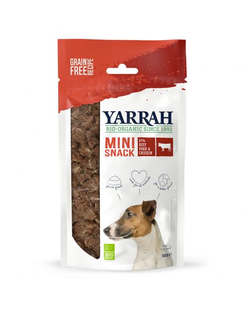 Yarrah Bio Mini Bites Snacks - Hondensnacks - Rund 100 g