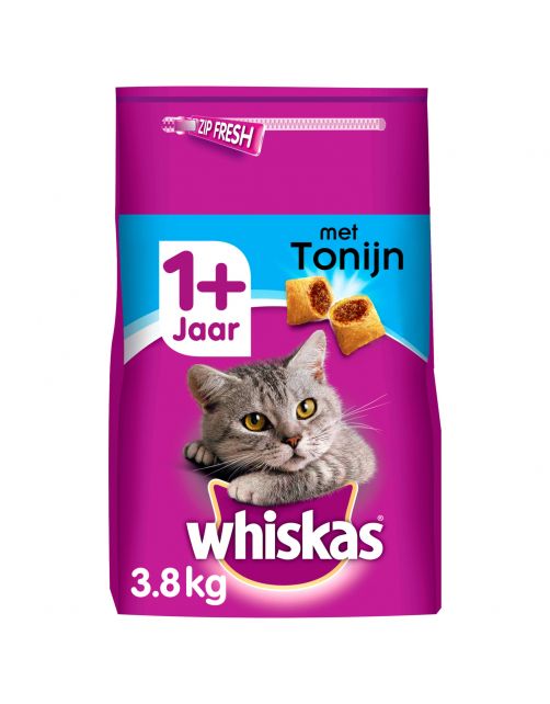 Whiskas Brokjes Adult - Kattenvoer - Tonijn 3.8 kg