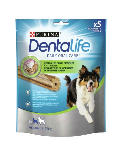 Purina Dentalife Daily Oral Care - Hondensnacks - 115 g 5 stuks Medium