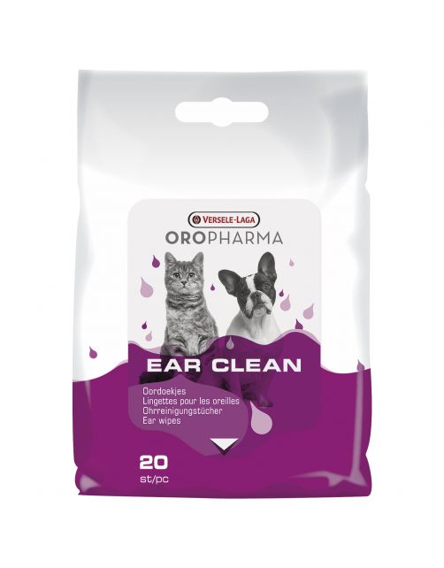 Versele-Laga Oropharma Ear Clean Cat & Dog Oordoekjes - Oorverzorgingmiddel - 20 stuks