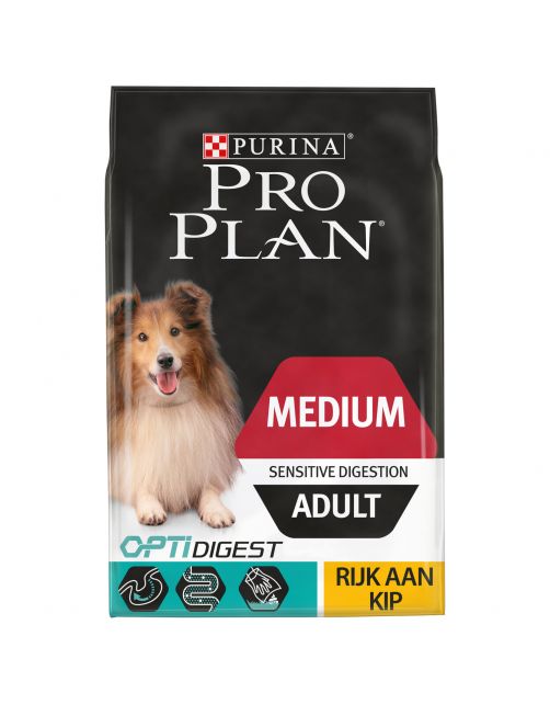 Pro Plan Dog Adult Medium Breed Digestion Kip - Hondenvoer - 14 kg