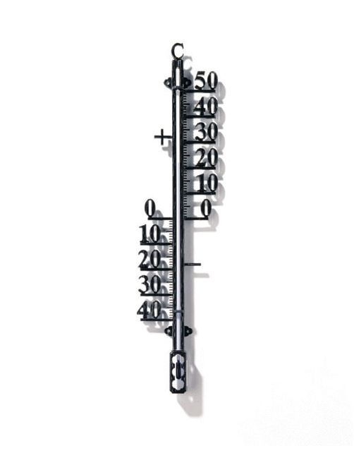 Nature Profielthermometer - Thermometer - 1x6x25 cm Zwart