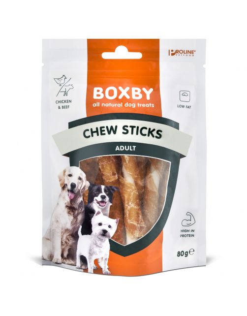 Boxby Chew Sticks - Hondensnacks - Kip 80 g