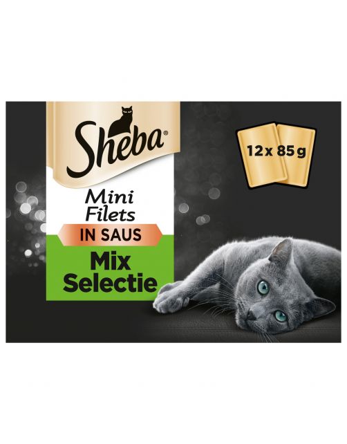 Sheba Multipack Mini Filets Chef Pouch - Kattenvoer - 12x85 g
