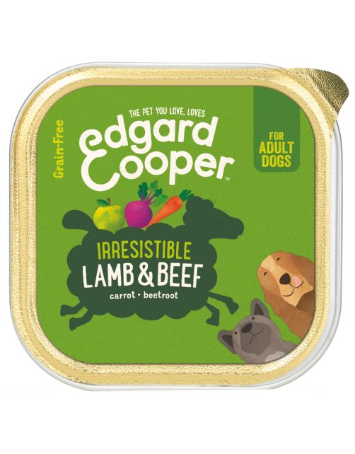 Edgard&Cooper Kuipje Lamb Beef Adult - Hondenvoer - Lam Rund Wortel 150 g Graanvrij