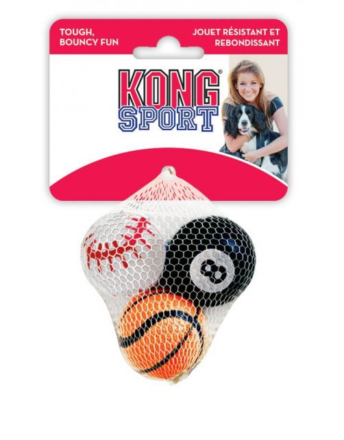 Kong Speeltje Sport Ballen A 3 Assorti - Hondenspeelgoed