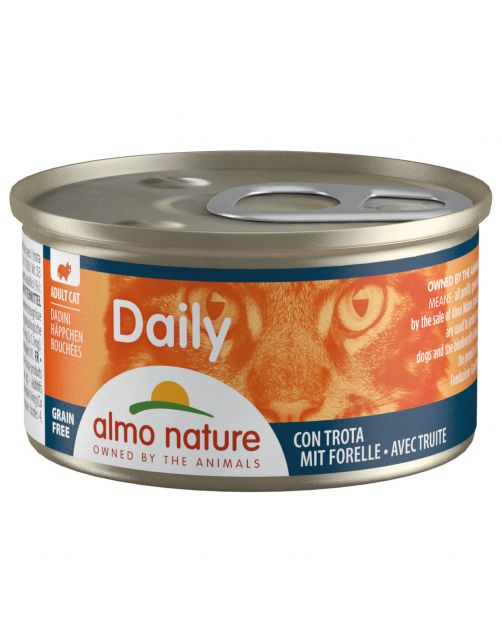 Almo Nature Cat Blik Daily Menu Blokjes 85 g - Kattenvoer