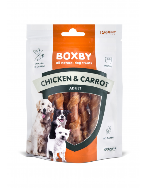 Boxby Chicken/Carrots Sticks 100 g - Hondensnacks