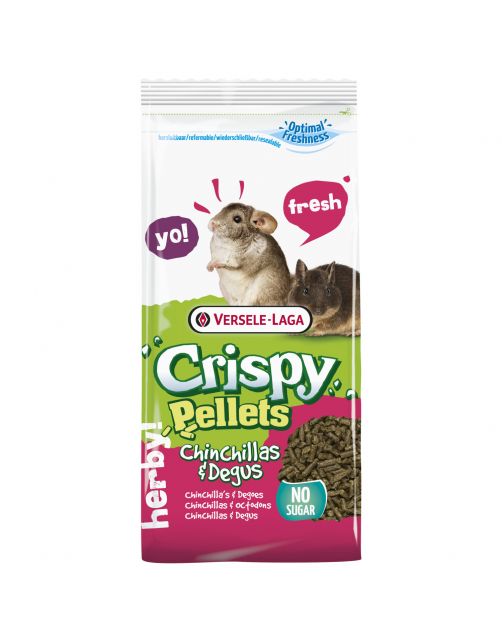 Versele-Laga Crispy Pellets Chinchilla&Degu - Chinchillavoer