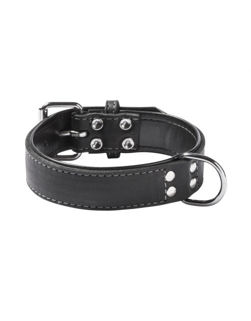 Adori Halsband Vetleer Zwart - Hondenhalsband