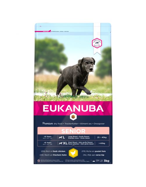 Eukanuba Caring Senior Large Breed Kip - Hondenvoer