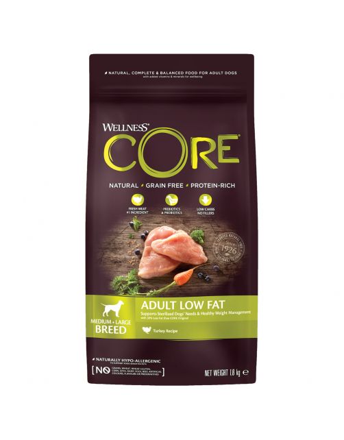 Wellness Core Grain Free Dog Healty Weight Kalkoen - Hondenvoer