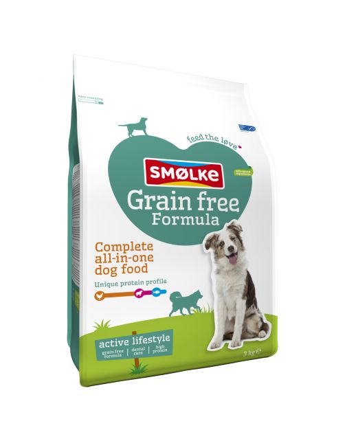 Smolke Adult Grain Free Formula Kip&Lam&Vis - Hondenvoer