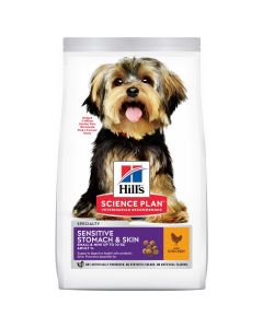 Hill's Canine Adult Sensitive Stomach & Skin Small & Mini Kip - Hondenvoer