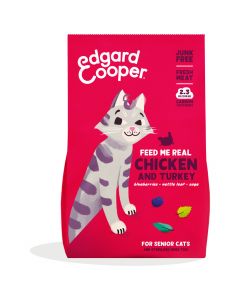 Edgard&Cooper Senior - Kattenvoer - Kip Kalkoen 2 kg