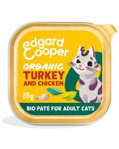 Edgard&Cooper Adult Paté Organic 85 g - Kattenvoer