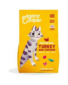 Edgard&Cooper Adult Kalkoen&Kip - Kattenvoer